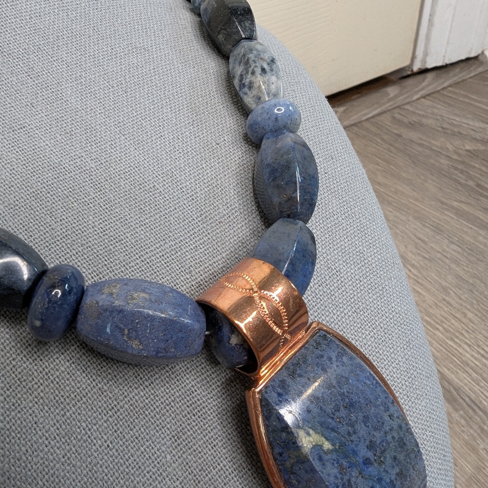 Jay King Dtr Sodalite Copper Statement Necklace - image 3